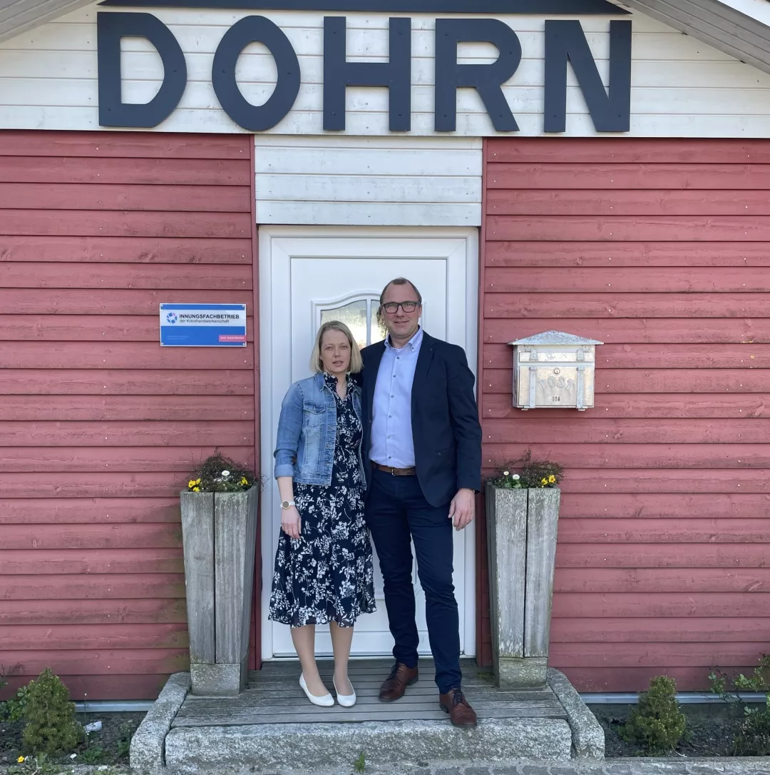 Lars Dohrn mit seiner Frau